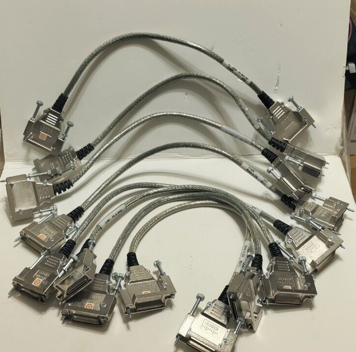 Lot of 4 Cisco CAB-STACK-50CM Stackwise Cable 72-2632-01