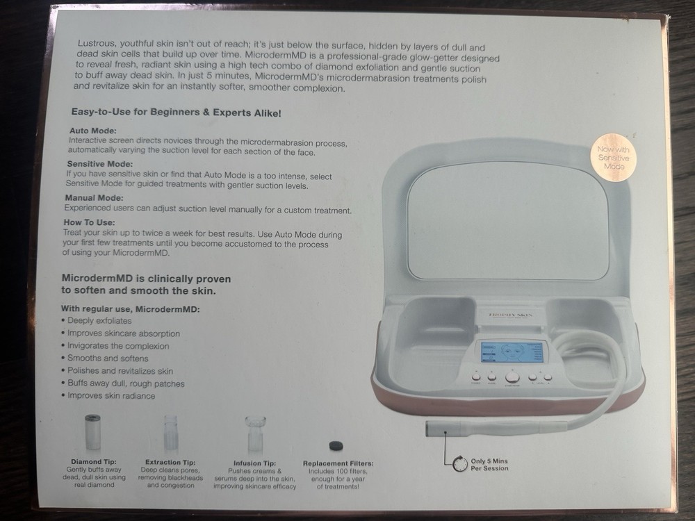 Trophy Skin Microderm MD Professional Grade Home Microdermabrasion System