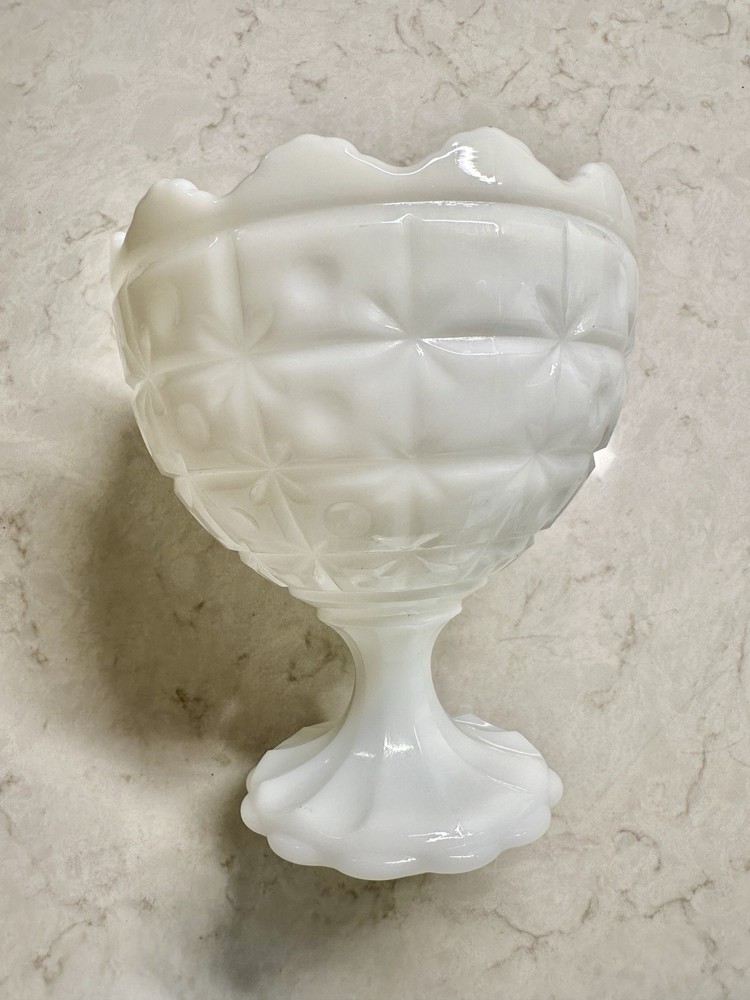 NAPCO #1185, MILK GLASS COMPOTE