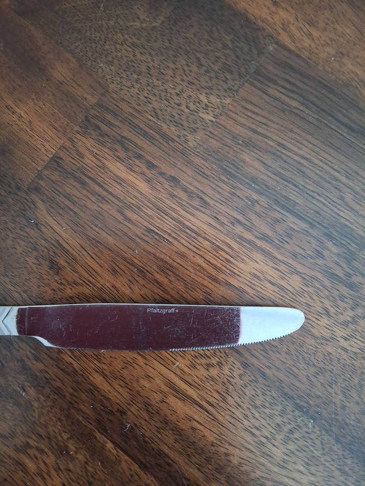 Pflatzgraff Flatware With Mirage Frost Pattern. Set Includes 10 Pieces Total.