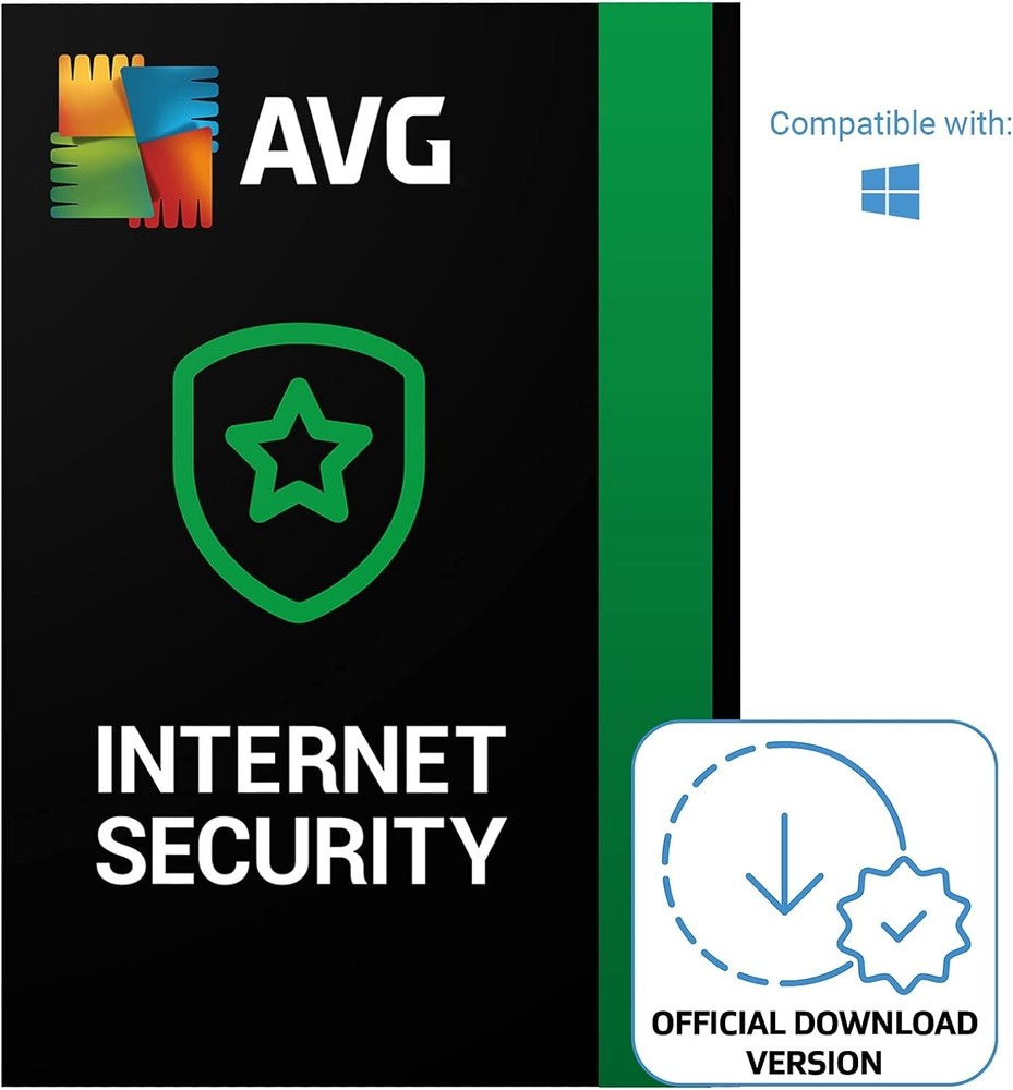 AVG Internet Security 2026 Antivirus Protection 1 Device 1 Year PC Code by Email