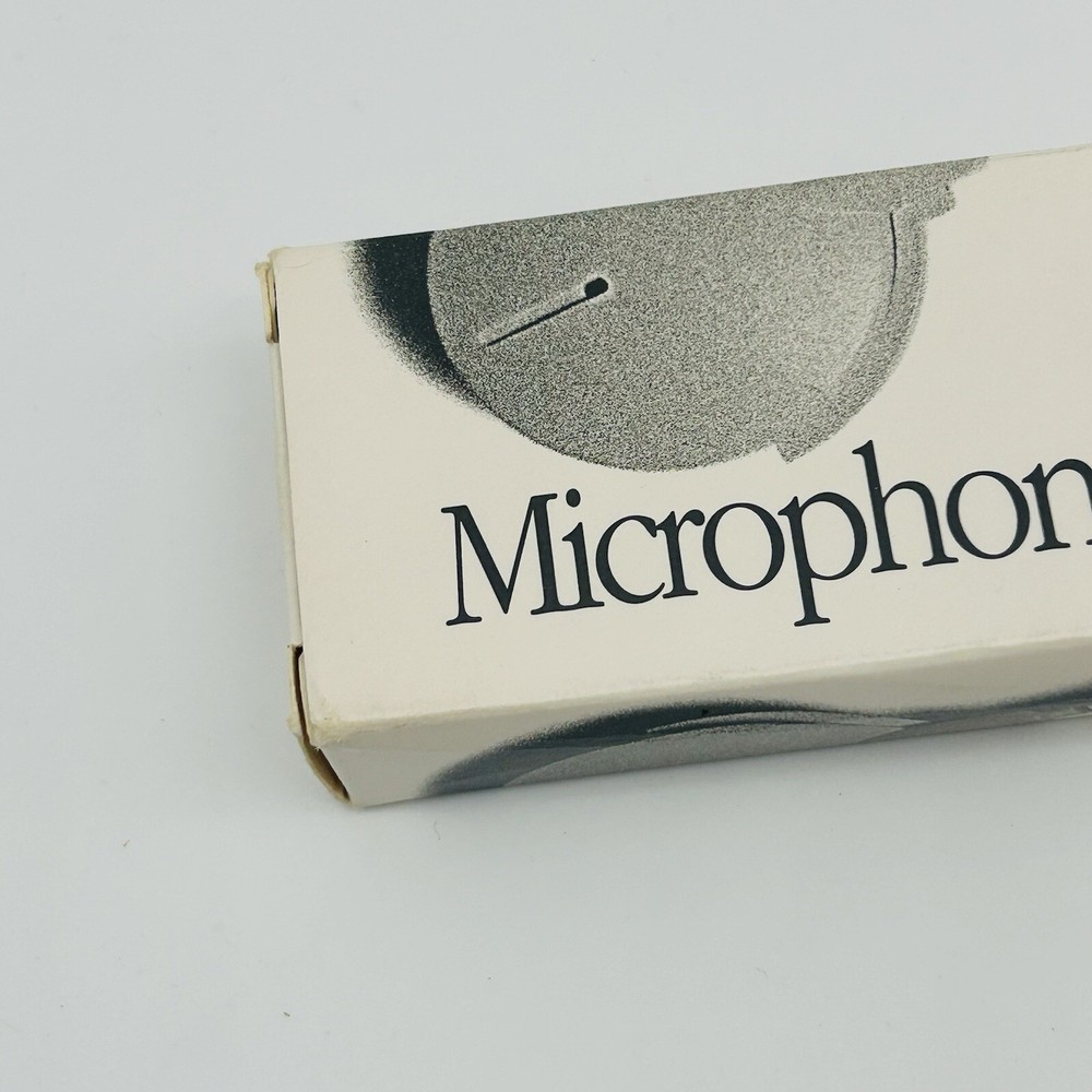 VINTAGE 1990 Apple Microphone Original Box Apple Computer Mic Electronics NEW