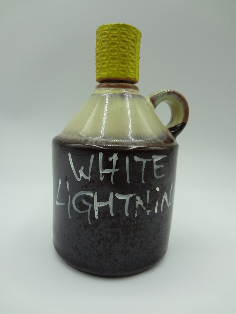 White Lightning - Stoneware Jug - Japan Vintage Empty