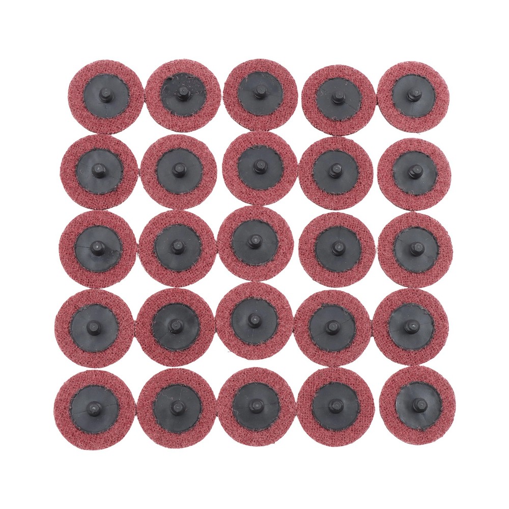 25 Pcs 2 Inch Medium Prep Pad Discs Surface Conditioning Quick Change Discs