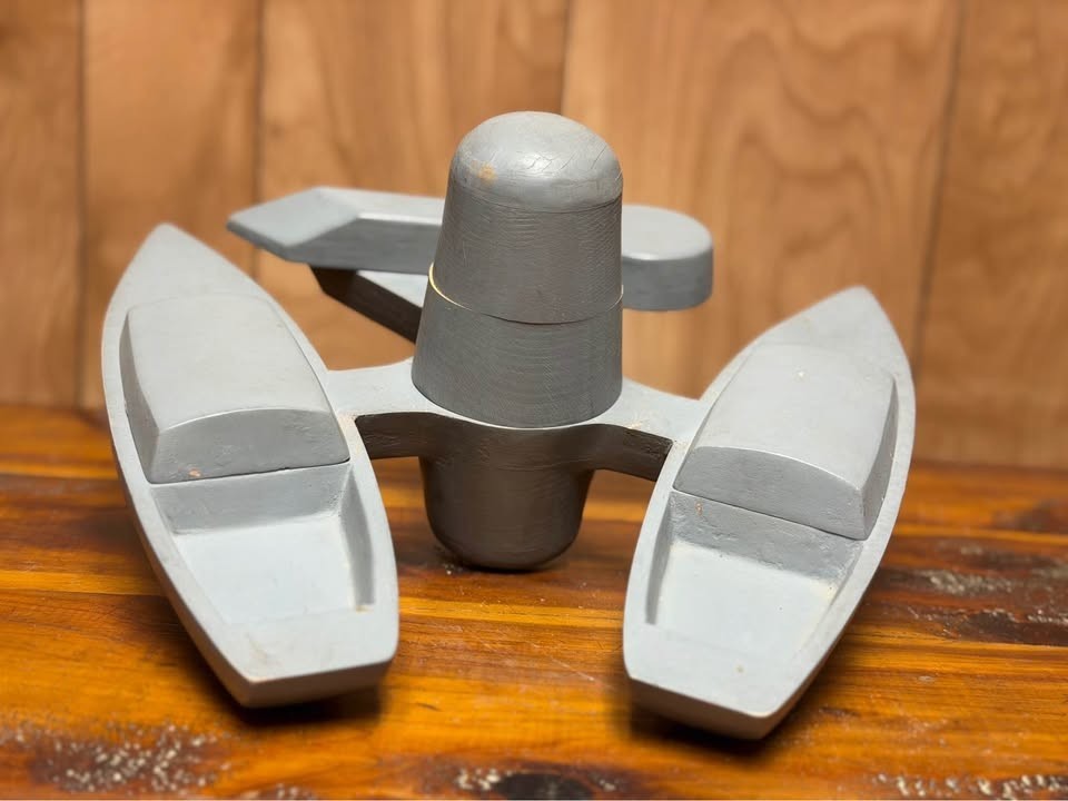 12" Master Sand-Casting 3D Pattern for making brass sailboat castings. Handmade