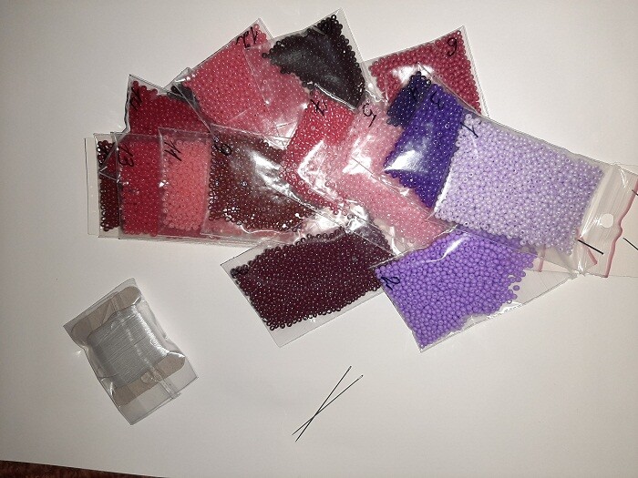 HOT DIY Bead Embroidery Kit Needlepoint Beading Beadwork Melody wind