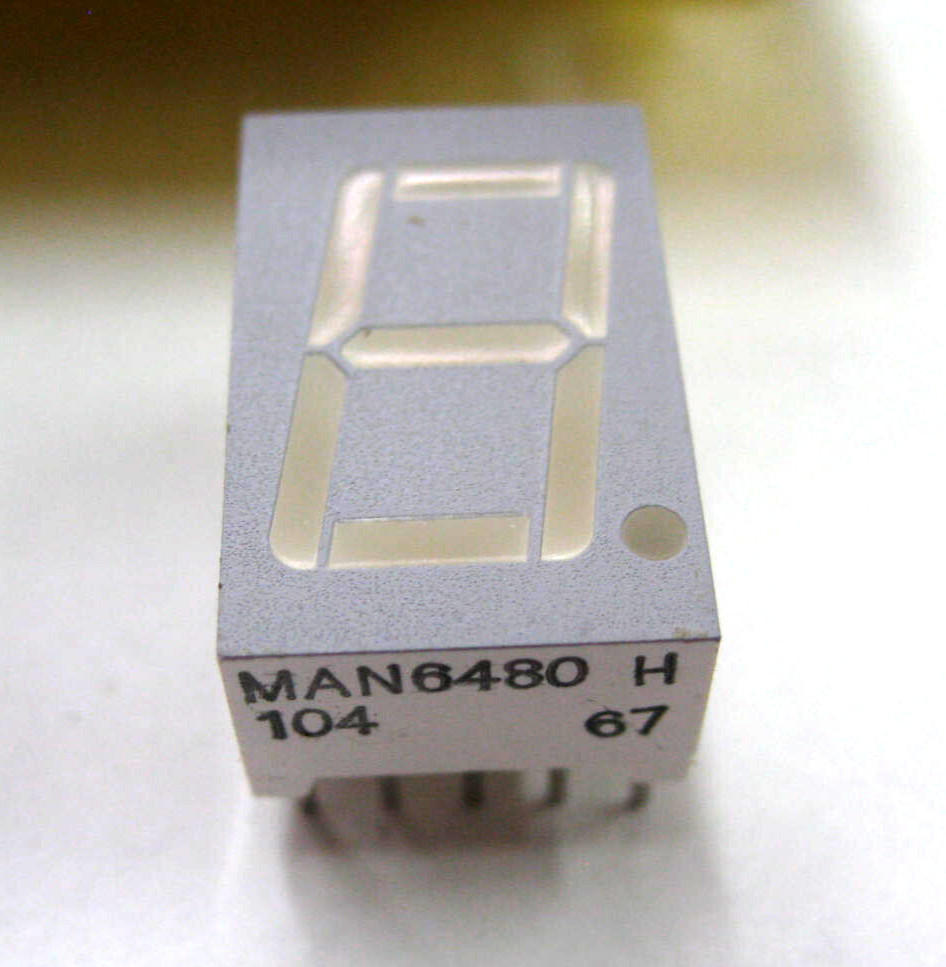 Quality Technologies LED Display 7 Segment LED Module MAN6480 H NOS