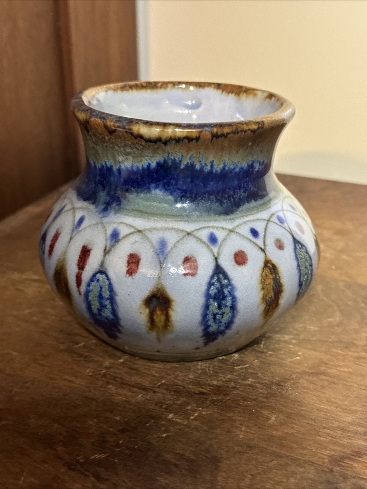 4” Tall glazed Mexico pottery