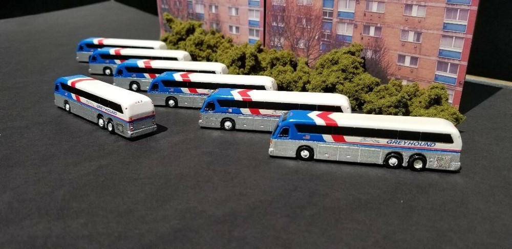 Greyhound Bus in N scale by Brucast