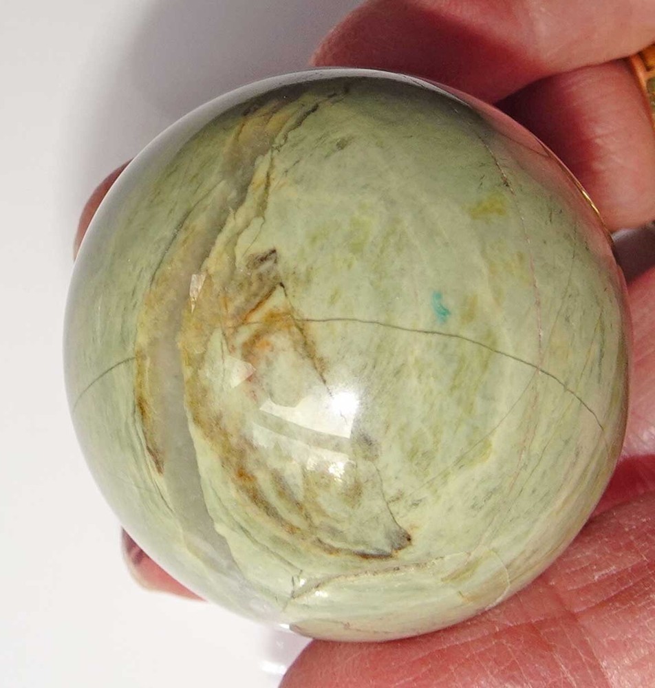 Silver Leaf Jasper 35mm Sphere sc781b