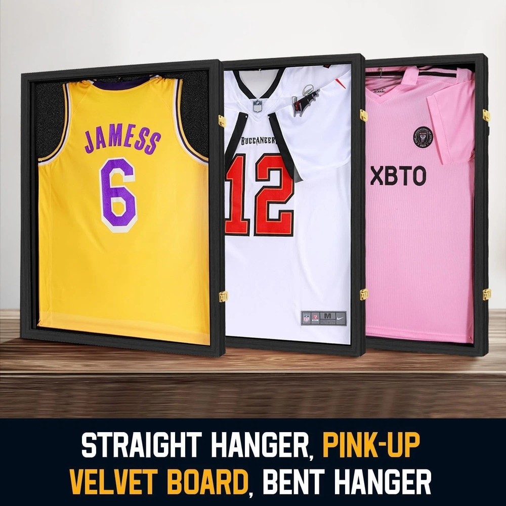 Jersey Frame Display Case ,Jersey Shadow Box with 98% UV Protective Acrylic D...