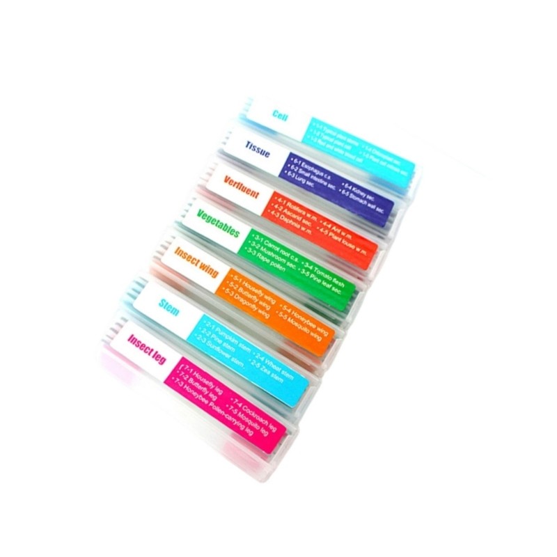 35PCS Strong Microscope Prepared Slides Seven Biological Specimens for Science