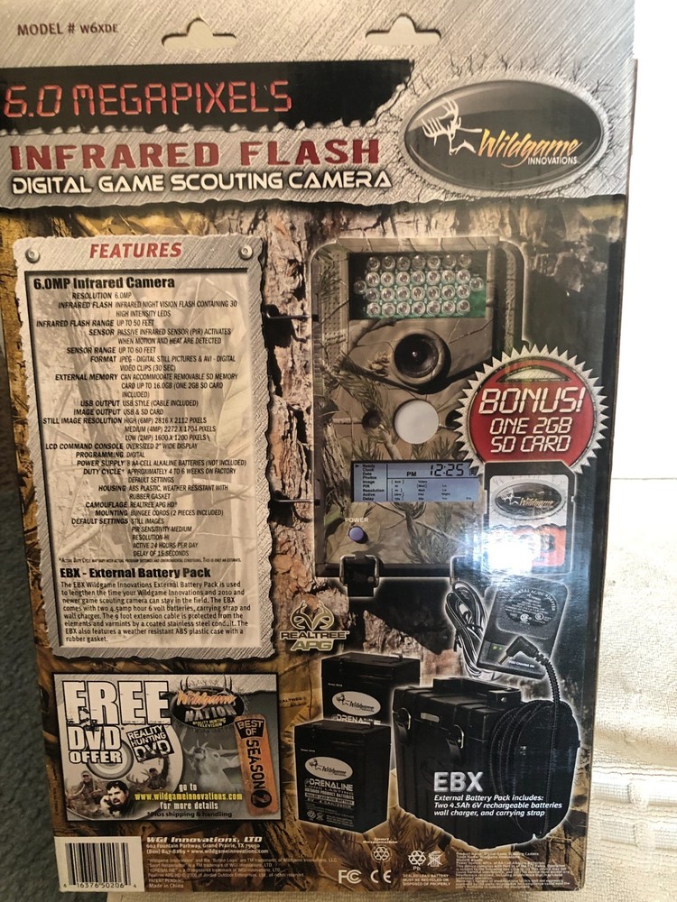 New Wildgame Innovations Infrared Flash Scouting Camera 6 Megapixels