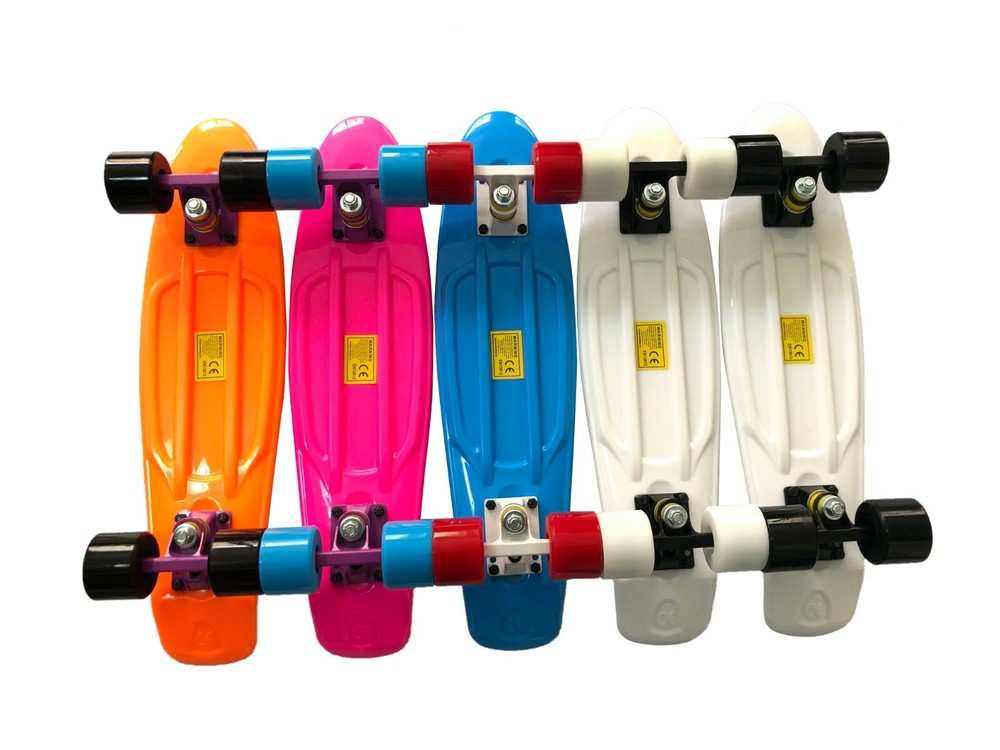 22'' Skateboard Mini Cruiser Penny Style Board Plastic Deck Complete Board. New.