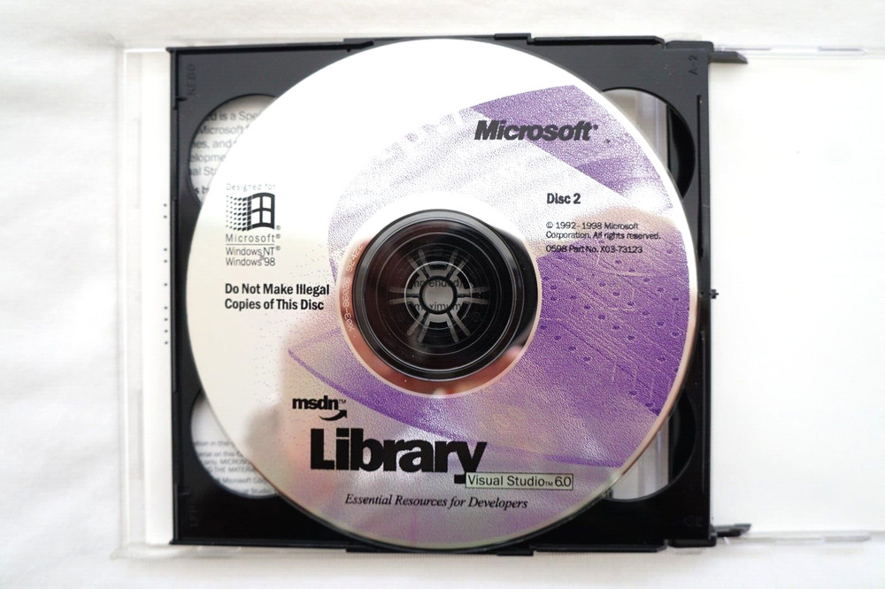 Microsoft Visual Studio Enterprise 6.0 6 Windows 95 ~ 11 Retail / 10 CD's KEY #4
