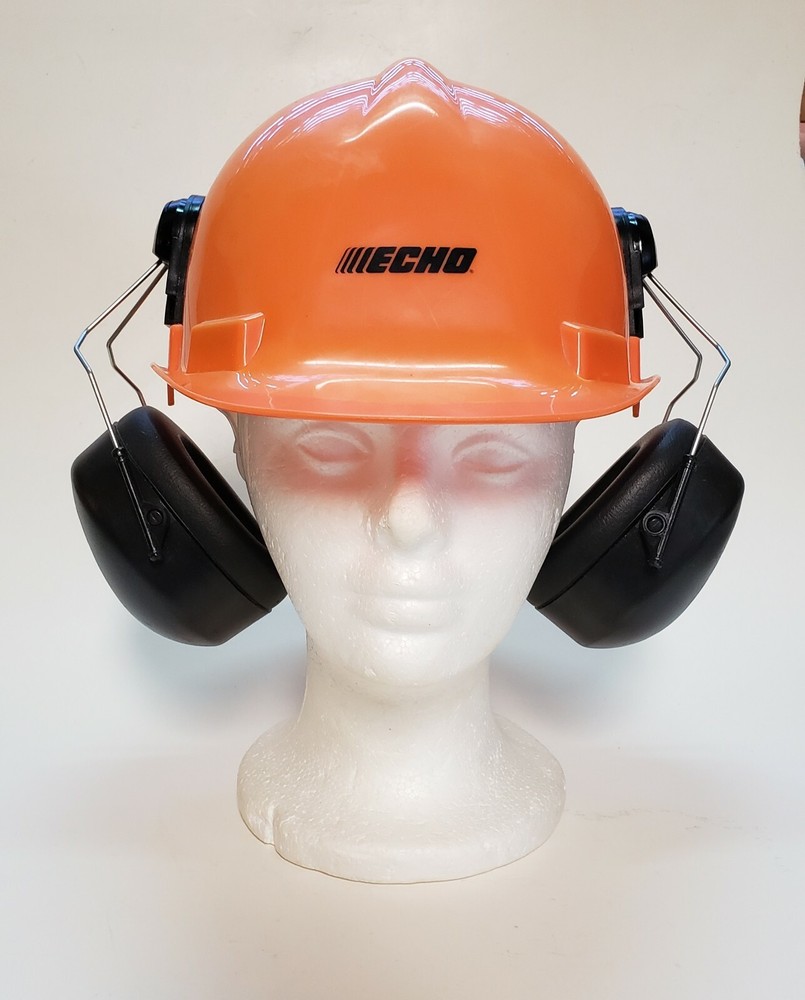 Safety Helmet with Ear Muffs Echo Chainsaw