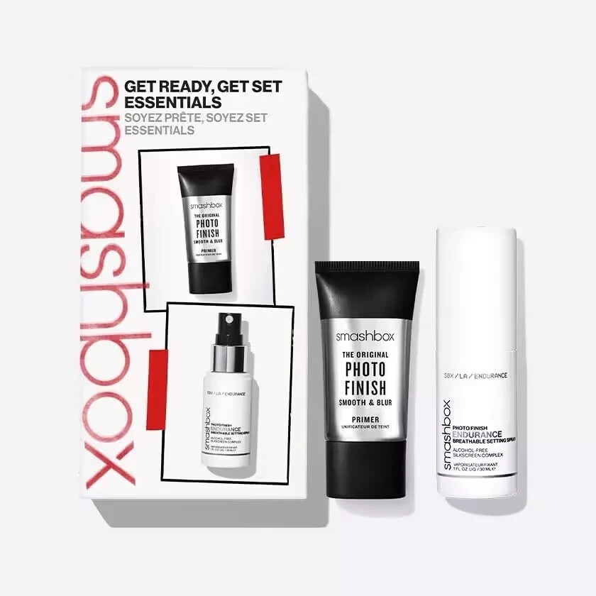 Smashbox, Set, Get Ready Get Set Essentials, 2pc SMOOTH AND BLUR PRIMER