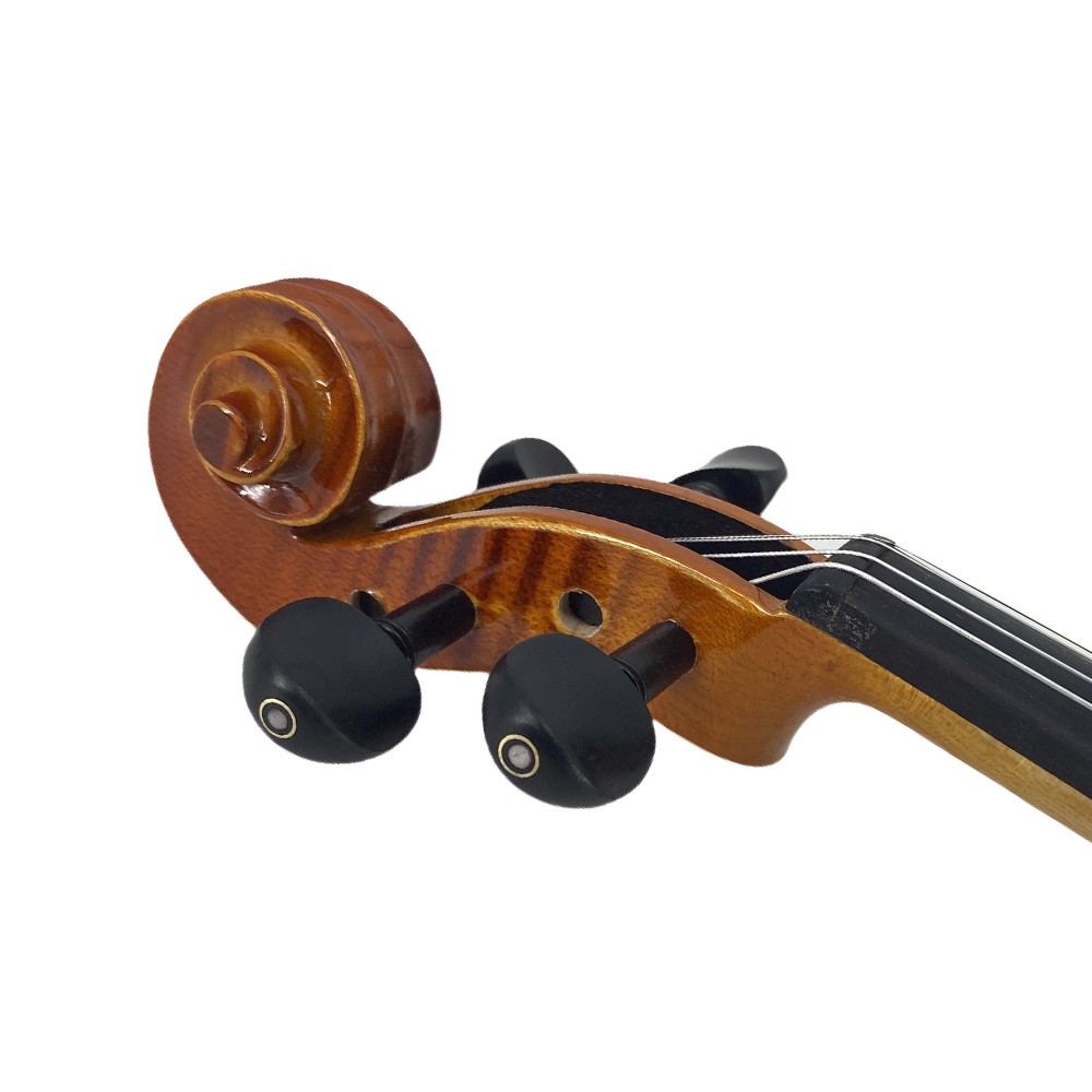 Solid Wood 4/4 Violin tiger pattern Set Full Size Fiddle Kit Handmade with Case