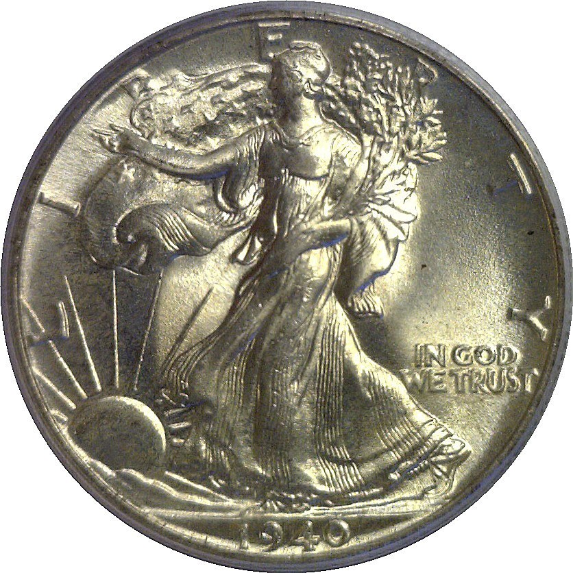 1940 Walking Liberty Half Dollar PCGS MS-66