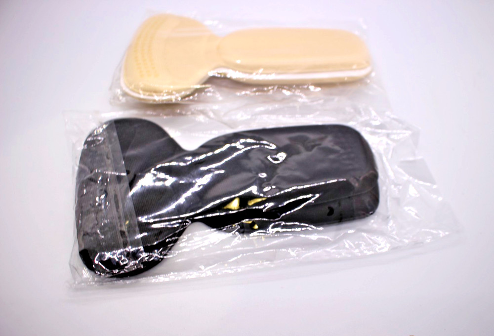 2 PAIRS HEEL CUSHION BEIGE/ BLACK