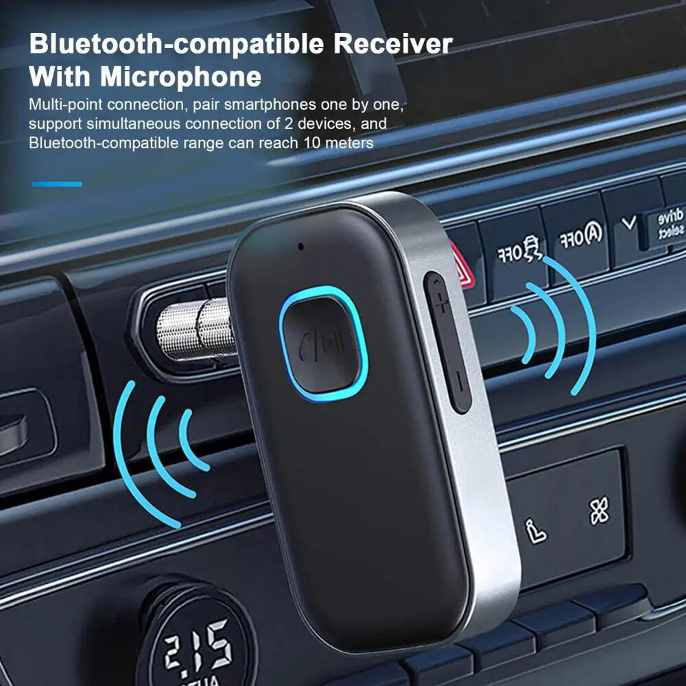 Electronic Bluetooth Transmitter Call Music Receiver AUX Adapter Headphone iPod