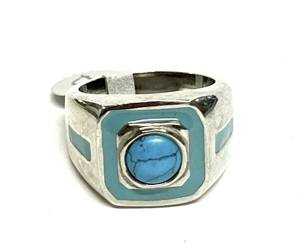 turquoise Stainless Steel  (1)  Size 12