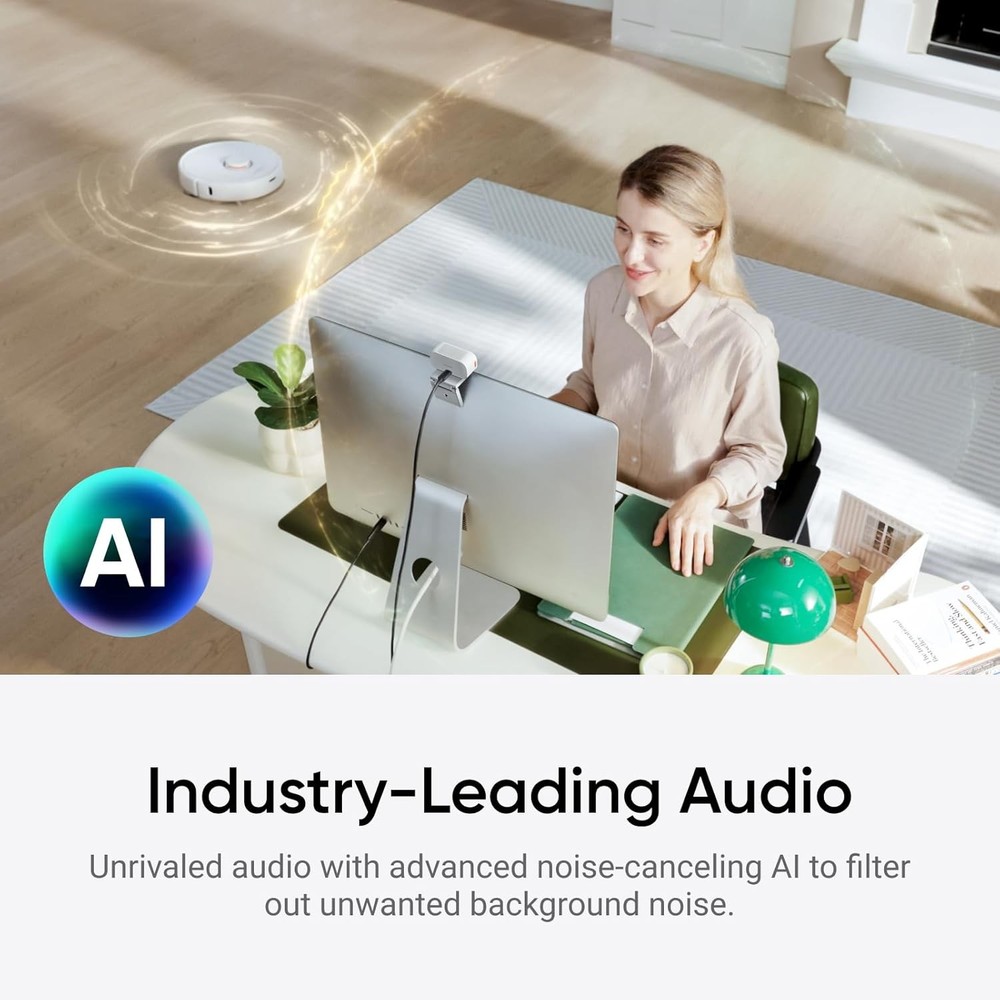 Insta360 Link 2C 4K AI Webcam, Standard Bundle, Graphite White