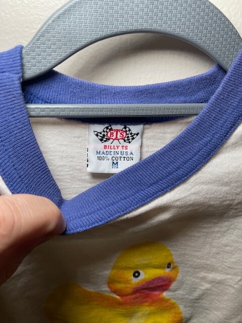 VIEW FROM THE TOP: Screen Worn Studio COA Rubber Duck ringer T shirt