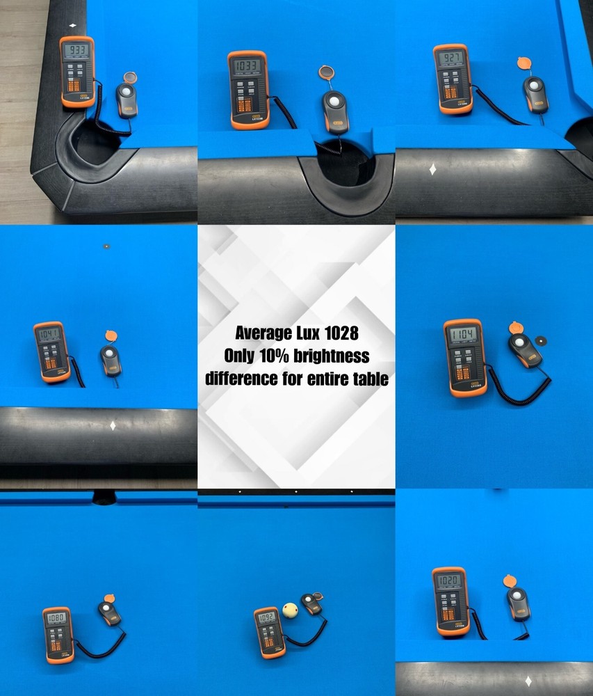 7FT Dimmable Perimeter Billiard Lights Modern LED Pool Table Lighting