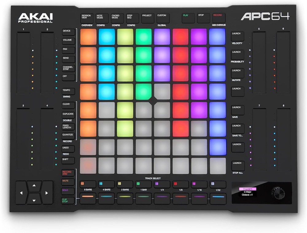 AKAI APC64 CONTROLLER WITH SEQUENCER AND TOUCHSTRIP FOR ABLETON LIVE
