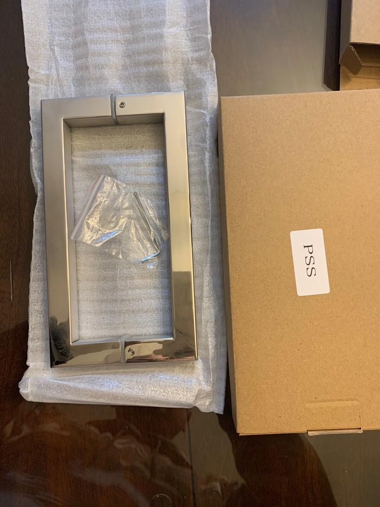 Shower Door Handle - 8" Square Style