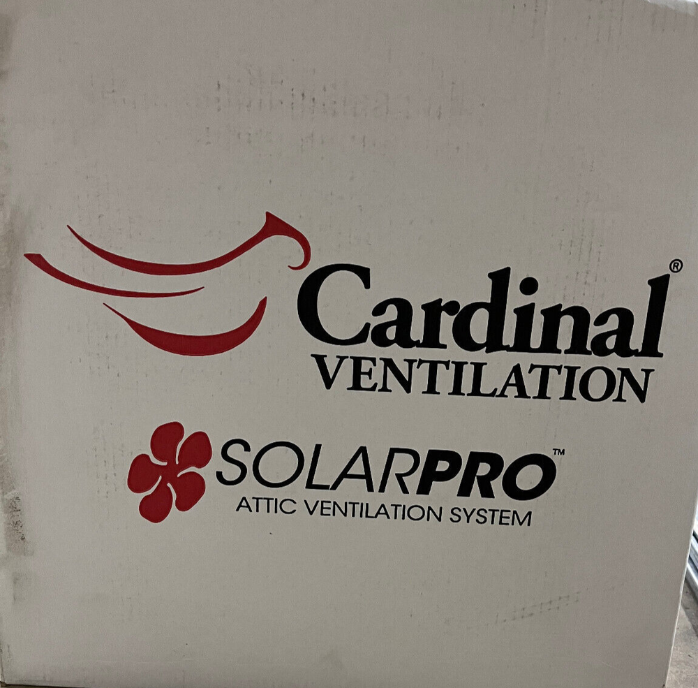CARDINAL SOLAR PRO Solar Powered Rooftop Exhaust Fan