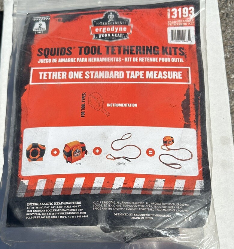 19663 Squids 3193 Tape Measure Tethering Kit