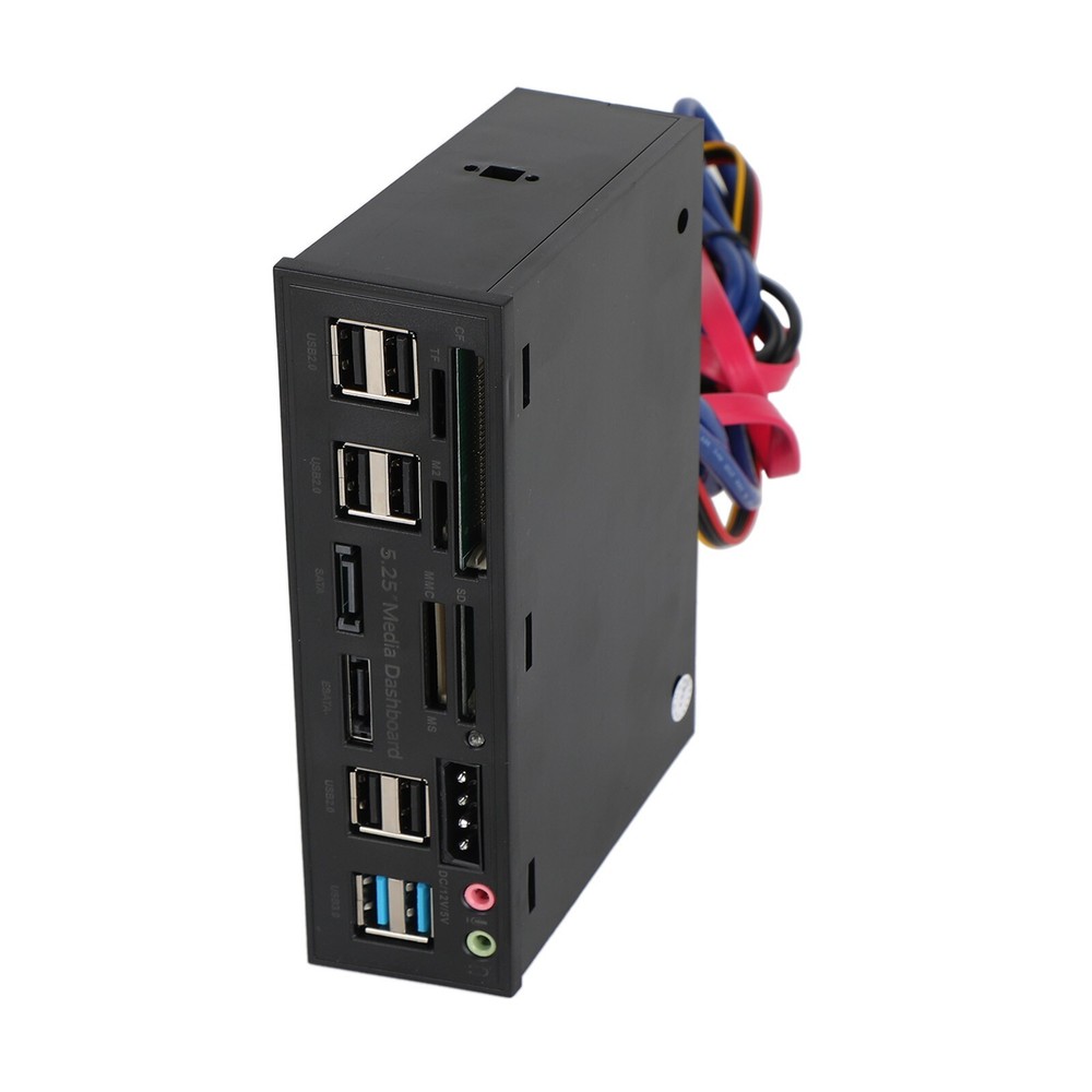 5.25" USB 3.0 SATA eSATA PC Front Panel Media Dashboard Internal Card Reader USA