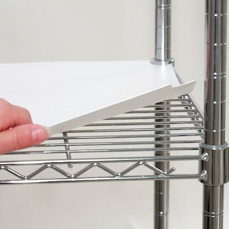 Zoro Select 5Gre2 Shelf Liner 48"X18", White, 4Pk