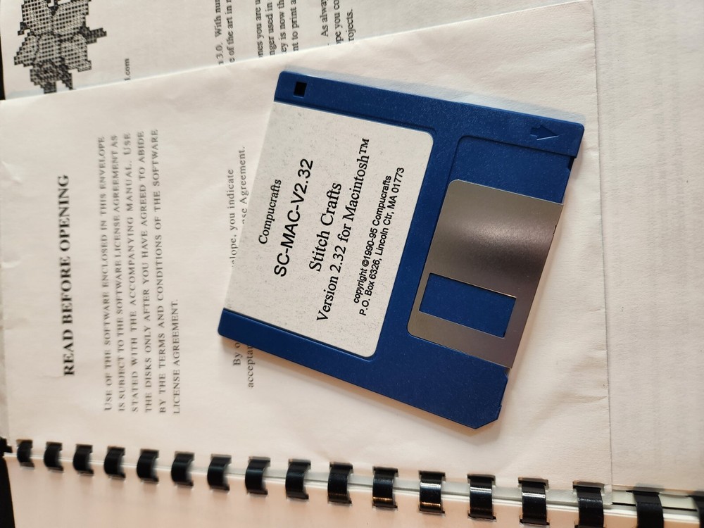 Stitch Crafts Version 2 For Apple Manual With Floppy Disk By Compucrafts
