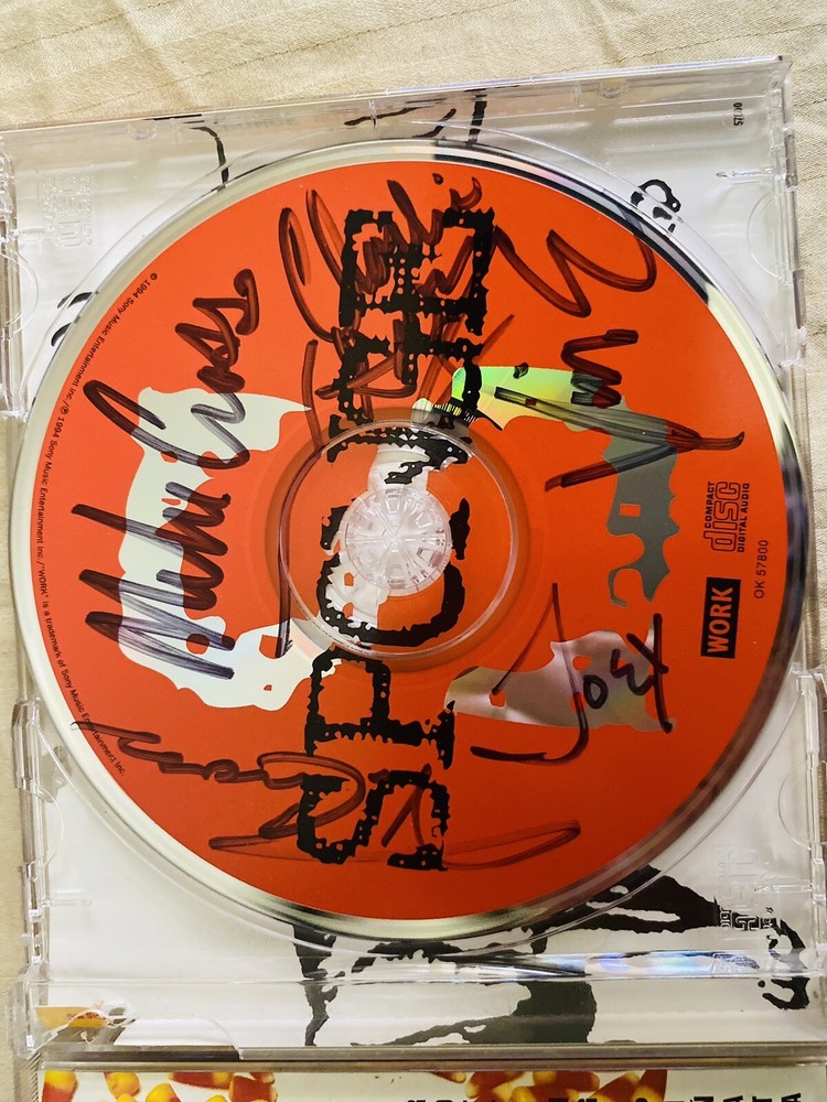 SPONGE “ROTTING PINATA” SIGNED Band AUTOGRAPH CD