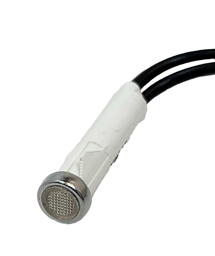 (1x) 6.3VAC/DC - 200mA - 5/16" Clear Incandescent Panel Mount Indicator 6" Leads