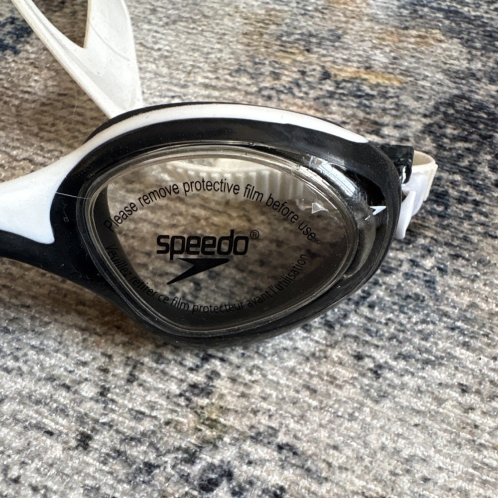 Speedo Black White Swimming Goggles