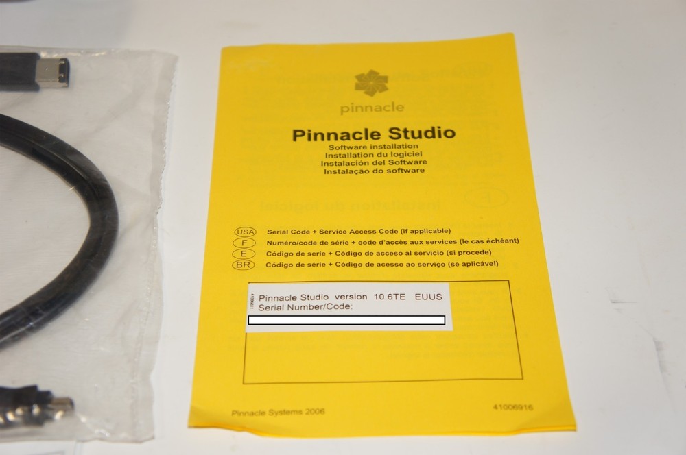 Pinnacle Studio MovieBox Video A/V Input Adapter to USB *OPEN BOX*