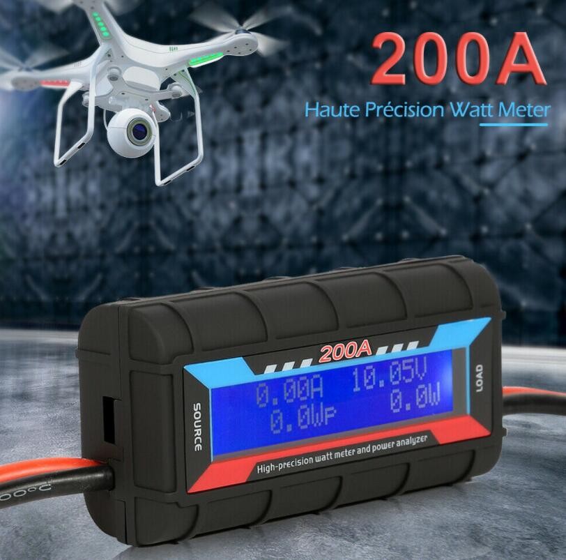 200A High Precision RC Watt Power Analyzer Battery Voltage Amp Meter LCD