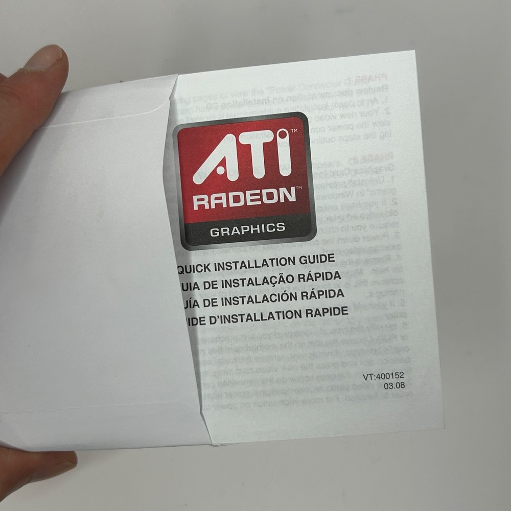 ATI Catalyst Software Version CAT 9.6NW 400520 Install CD
