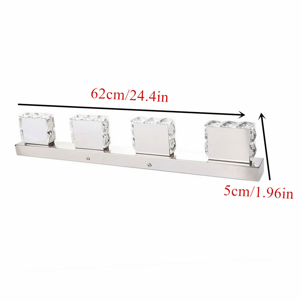 Modern Bathroom Mirror Crystal LED Light Lamp Vanity Light Make-up Wall Sconce