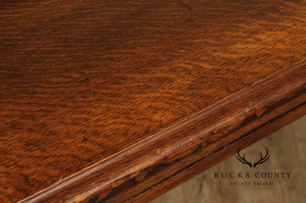 Antique Victorian Carved Oak Server