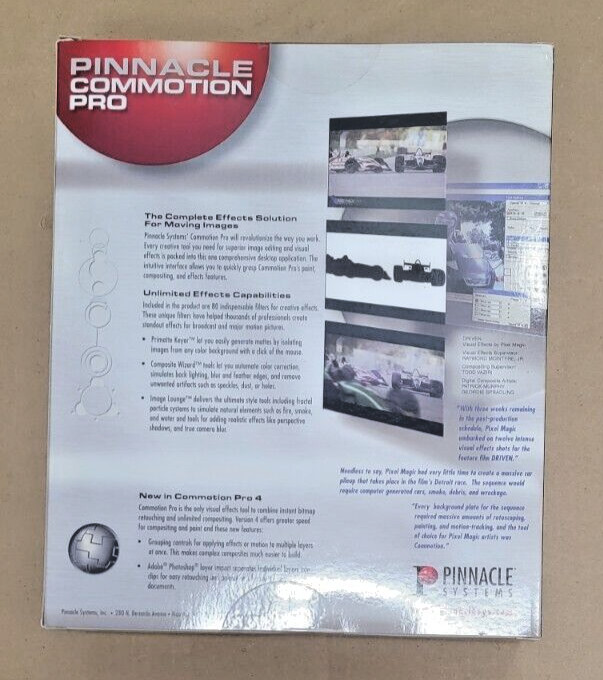 Pinnacle Commotion Pro Effects Solution for Moving Images 210100174 NEW
