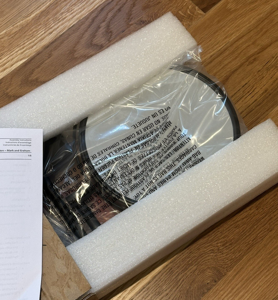 Pottery Barn Linden Magnifying Wall Mirror NIB