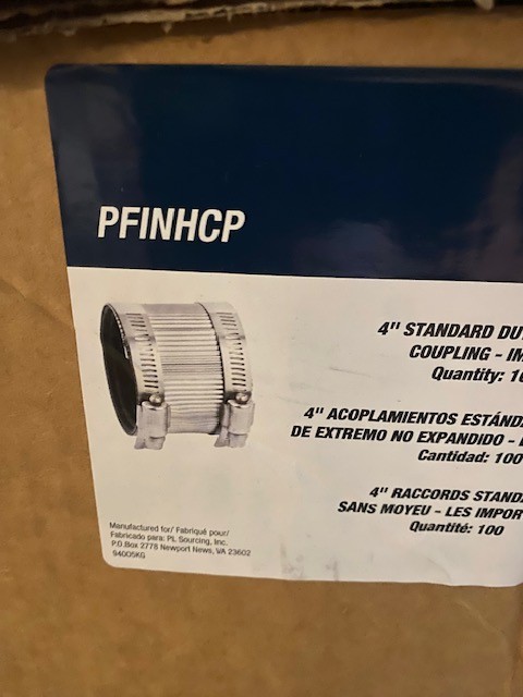 (20 PACK) PFINCHP PROFLO® 4in. Import Standard No Hub Coupling