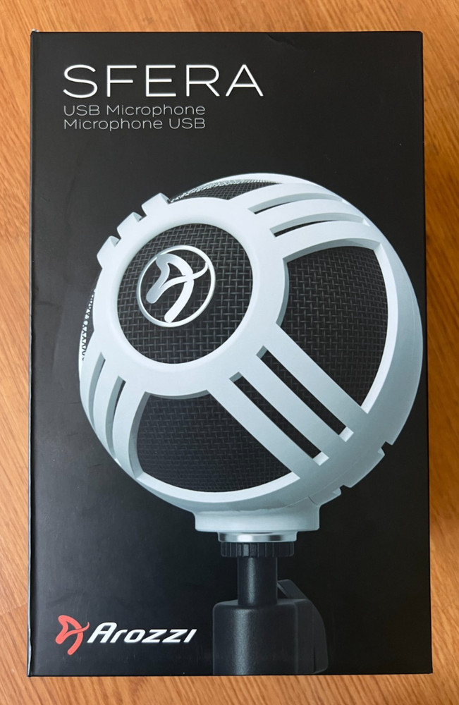 Arozzi Sfera USB Microphone, White (New)