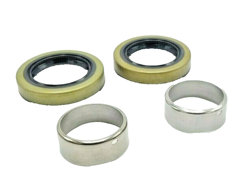 2 x UFP VAULT Grease Seal 2.56x1.68 & SS Wear Sleeve Boat Trailer Wheel Hub Axle
