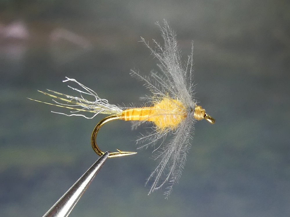 6 Flies - Sulphur CDC Soft-Hackled Emerger